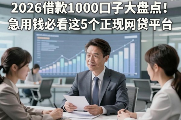 2026借款1000口子大盘点!急用钱必看这5个正规网贷平台