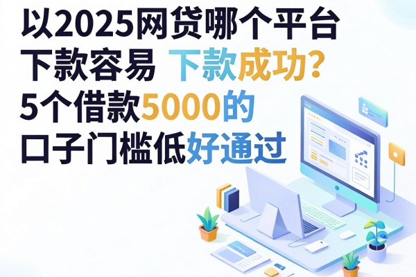 2025网贷哪个平台下款容易下款成功?这5个借款5000的口子门槛低好通过