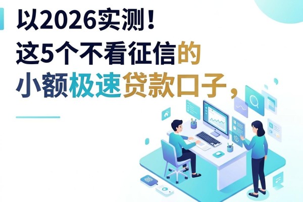 2026实测!这5个不看征信的小额极速贷款口子,下款通过率惊人
