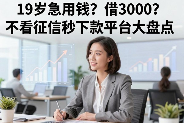19岁急用钱?借3000不看征信秒下款平台大盘点