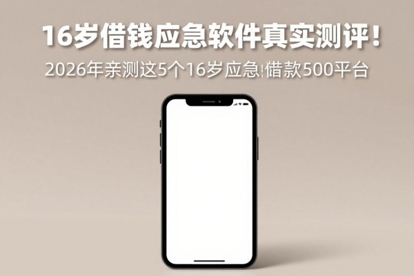 16岁借钱应急软件真实测评！2026年亲测这5个16岁应急借款500平台，真的好用