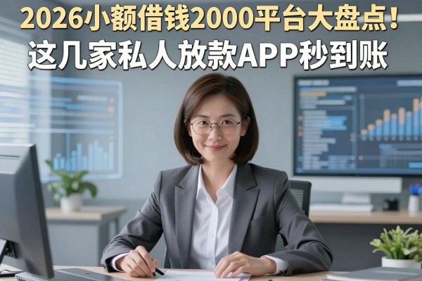 2026小额借钱2000平台大盘点！这几家私人放款APP秒到账