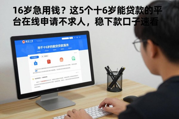 16岁急用钱?这5个十6岁能贷款的平台在线申请不求人,稳下款口子速看