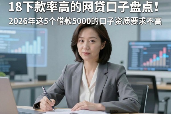 18下款率高的网贷口子盘点！2026年这5个借款5000的口子资质要求不高