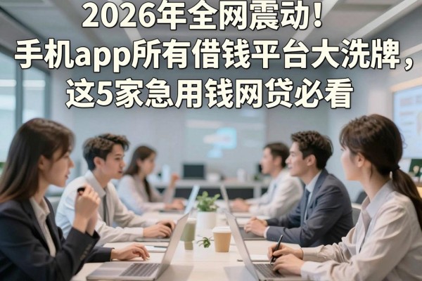 2026年全网震动！手机app所有借钱平台大洗牌，这5家急用钱网贷必看