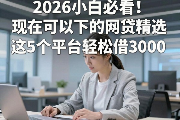 2026小白必看!现在可以下的网贷精选,这5个平台轻松借3000