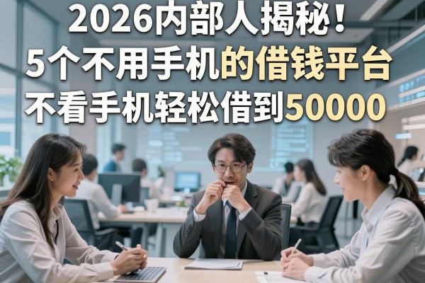 2026内部人揭秘！5个不用手机的借钱平台，不看手机轻松借到50000