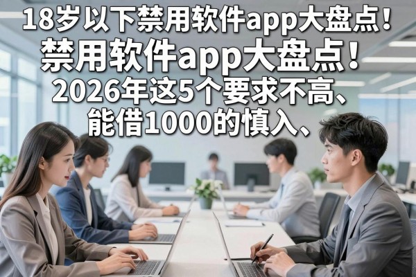 18岁以下禁用软件app大盘点！2026年这5个要求不高、能借1000的慎入