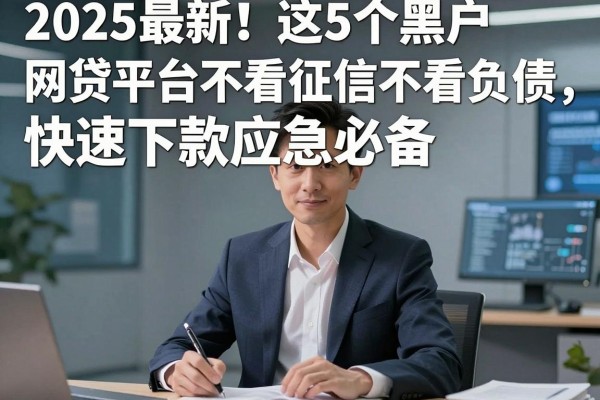 2025最新!这5个黑户网贷平台不看征信不看负债,快速下款应急必备