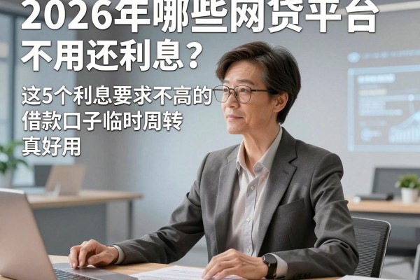 2026年哪些网贷平台不用还利息?这5个利息要求不高的借款口子临时周转真好用