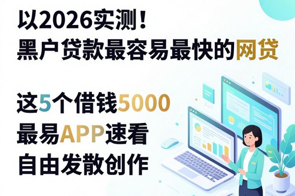 2026实测!黑户贷款最容易最快的网贷,这5个借钱5000最易APP速看