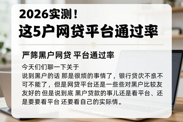 2026实测!这5个黑户借款5000通过率高的软件,严筛黑户网贷平台通过率比较