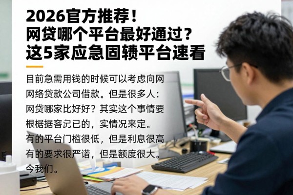 2026官方推荐！网贷哪个平台最好通过？这5家应急周转平台速看
