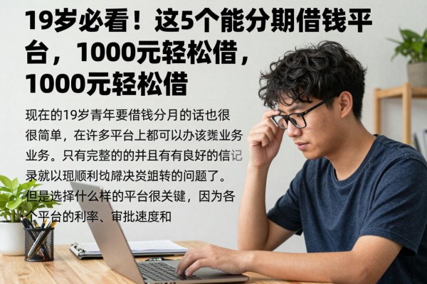 19岁必看！这5个能分期借款平台，1000元轻松借