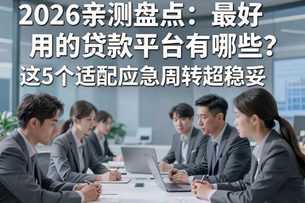 2026亲测盘点:最好用的贷款平台有哪些?这5个适配应急周转超稳妥!