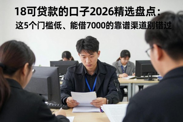 18可贷款的口子2026精选盘点:这5个门槛低、能借7000的靠谱渠道别错过