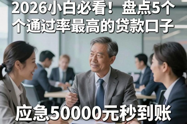 2026小白必看!盘点5个通过率最高的贷款口子,应急50000元秒到账