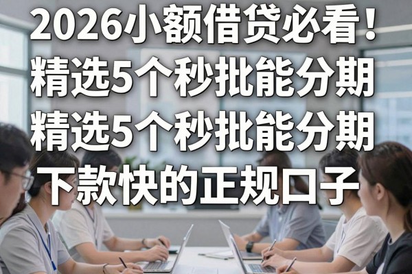 2026小额借贷必看!精选5个秒批能分期、下款快的正规口子