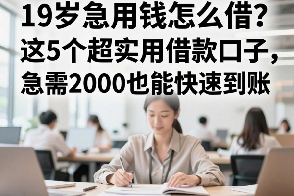 19岁急用钱怎么借?这5个超实用借款口子,急需2000也能快速到账!