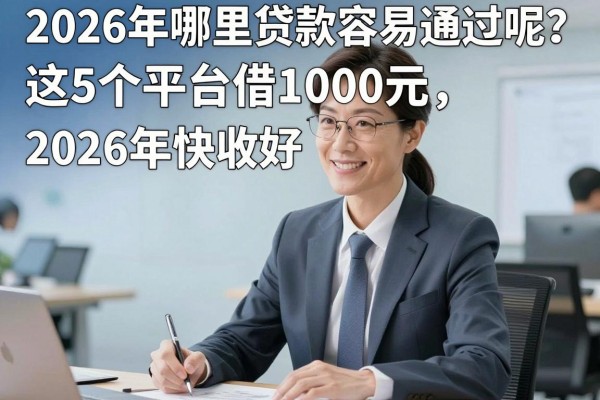 2026年哪里贷款容易通过呢?这5个平台借1000元,2026年快收好!