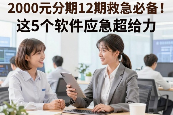 2000元分期12期救急必备！这5个软件应急超给力