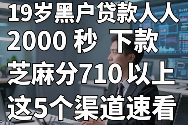 19岁黑户贷款人人2000秒下款,芝麻分710以上这5个渠道速看