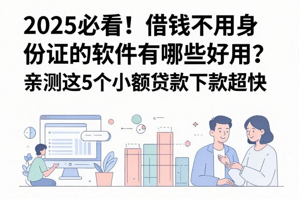 2025必看!借钱不用身份证的软件有哪些好用?亲测这5个小额贷款下款超快