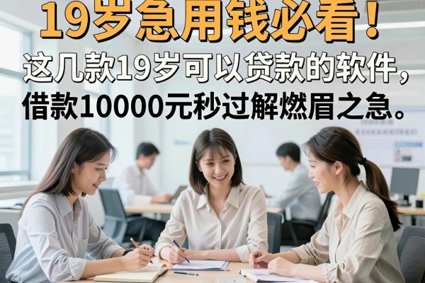 19岁急用钱必看!这几款19岁可以贷款的软件,借款10000元秒过解燃眉之急