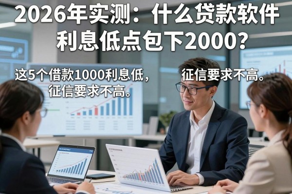 2026年实测:什么贷款软件利息低点包下2000?这5个借款1000利息低、征信要求不高!