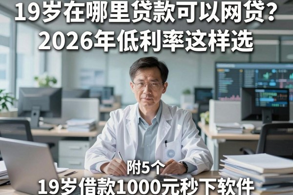 19岁在哪里贷款可以网贷？2026年低利率这样选，附5个19岁借款1000元秒下软件