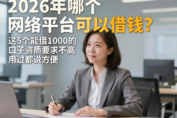2026年哪个网络平台可以借钱？这5个能借1000的口子资质要求不高，用过都说方便！