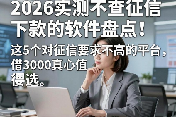 2026实测不查征信下款的软件盘点!这5个对征信要求不高的平台,借3000真心值得选