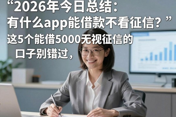 2026年今日总结：有什么app能借款不看征信？这5个能借5000无视征信的口子别错过