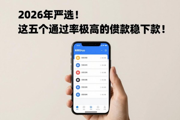 2026年严选!这五个通过率极高的贷款app,借款稳下款!