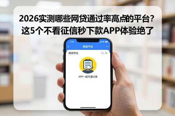 2026实测哪些网贷通过率高点的平台?这5个不看征信秒下款APP体验绝了