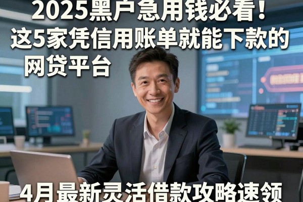 2025黑户急用钱必看！这5家凭信用账单就能下款的网贷平台，4月最新灵活借款攻略速领！
