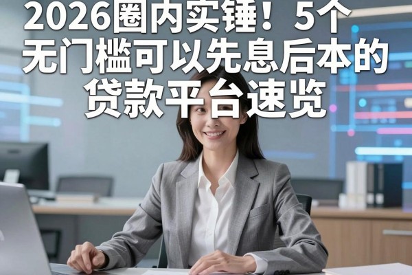 2026圈内实锤！5个无门槛可以先息后本的贷款平台速览