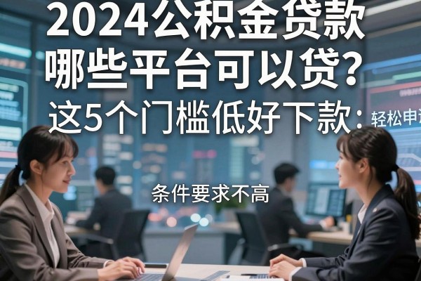 2024公积金贷款哪些平台可以贷?这5个门槛低好下款,条件要求不高轻松申请