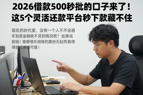 2026借款500秒批的口子来了！这5个灵活还款平台秒下款藏不住