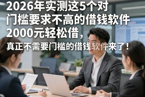 2026年实测这5个对门槛要求不高的借钱软件，2000元轻松借，真正不需要门槛的借钱软件来了！