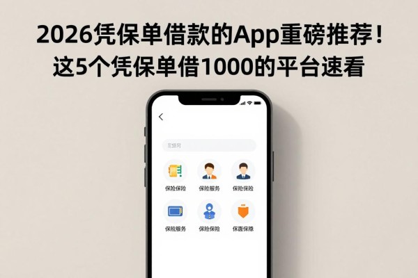 2026凭保单借款的app重磅推荐！这5个凭保单借1000的平台速看