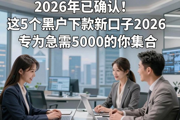 2026年已确认!这5个黑户下款新口子2026,专为急需5000的你集合