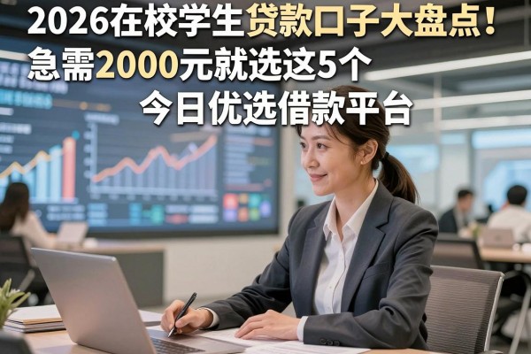 2026在校学生贷款口子大盘点!急需2000元就选这5个今日优选借款平台