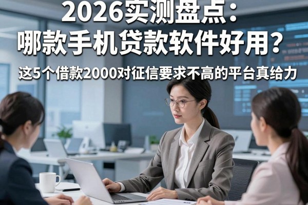 2026实测盘点：哪款手机贷款软件好用？这5个借款2000对征信要求不高的平台真给力
