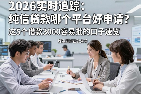 2026实时追踪:纯信用贷款哪个平台好申请?这5个借款3000容易批的口子速览