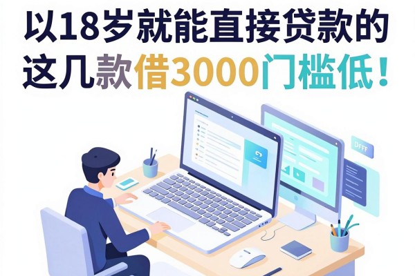 18岁就能直接贷款的软件盘点！这几款借3000门槛低、对征信要求不高，真心值得一试