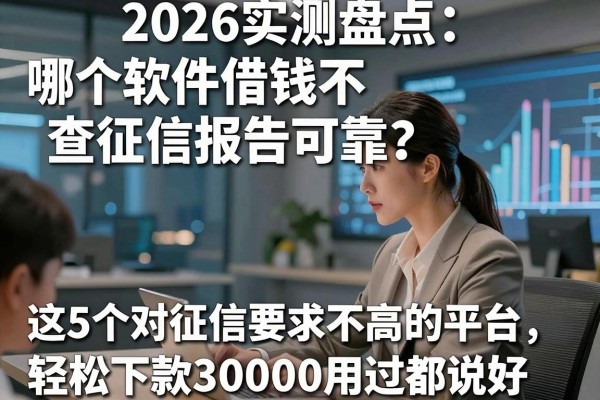 2026实测盘点:哪个软件借钱不查征信报告可靠?这5个对征信要求不高的平台,轻松下款30000用过都说好