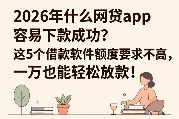 2026年什么网贷app容易下款成功?这5个借款软件额度要求不高,一万也能轻松放款!