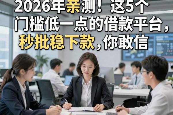 2026年亲测！这5个门槛低一点的借款平台，秒批稳下款你敢信？