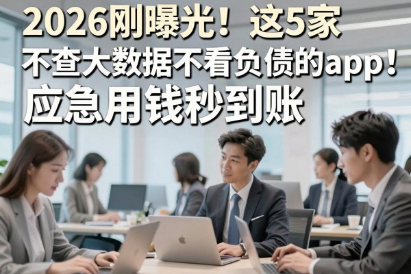 2026刚曝光！这5家不查大数据不看负债的app，应急用钱秒到账